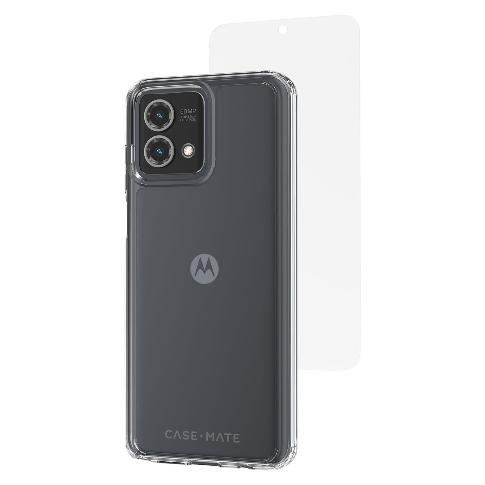 Case-mate Tough Wireless Charging Bundle Case and Screen Protector for Motorola Moto G Stylus 5G (2023)