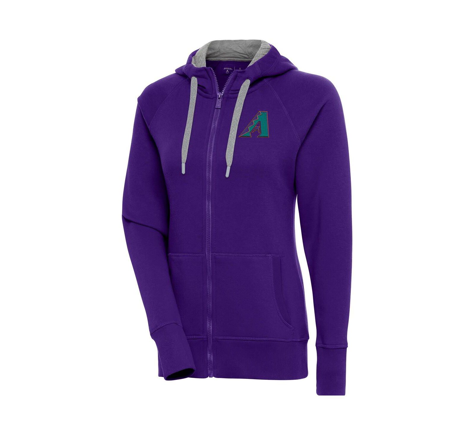 Antigua Women's Purple Arizona Diamondbacks Cooperstown Victory Full-Zip Hoodie Jacket