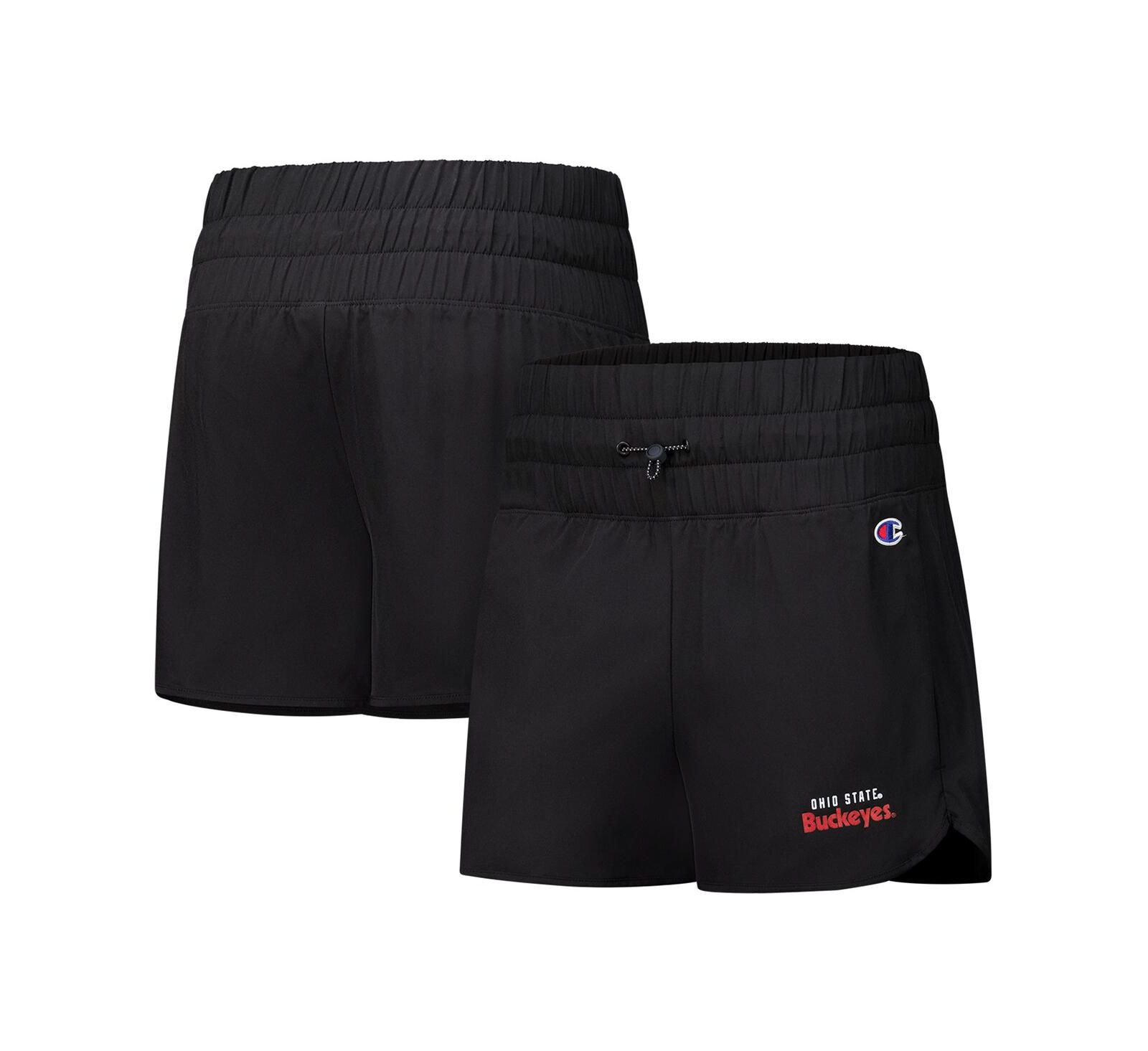 Женские шорты Champion Black Ohio State Buckeyes Tailgate Her Woven