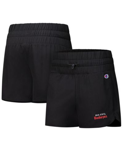 Женские шорты Champion Black Ohio State Buckeyes Tailgate Her Woven