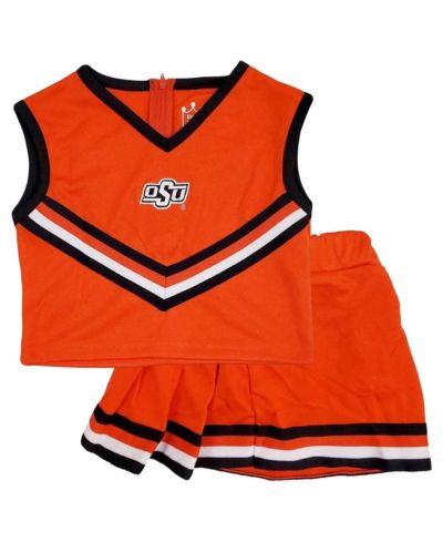 Комплект из 2 предметов Little King для девочек Orange Oklahoma State Cowboys Cheer Set