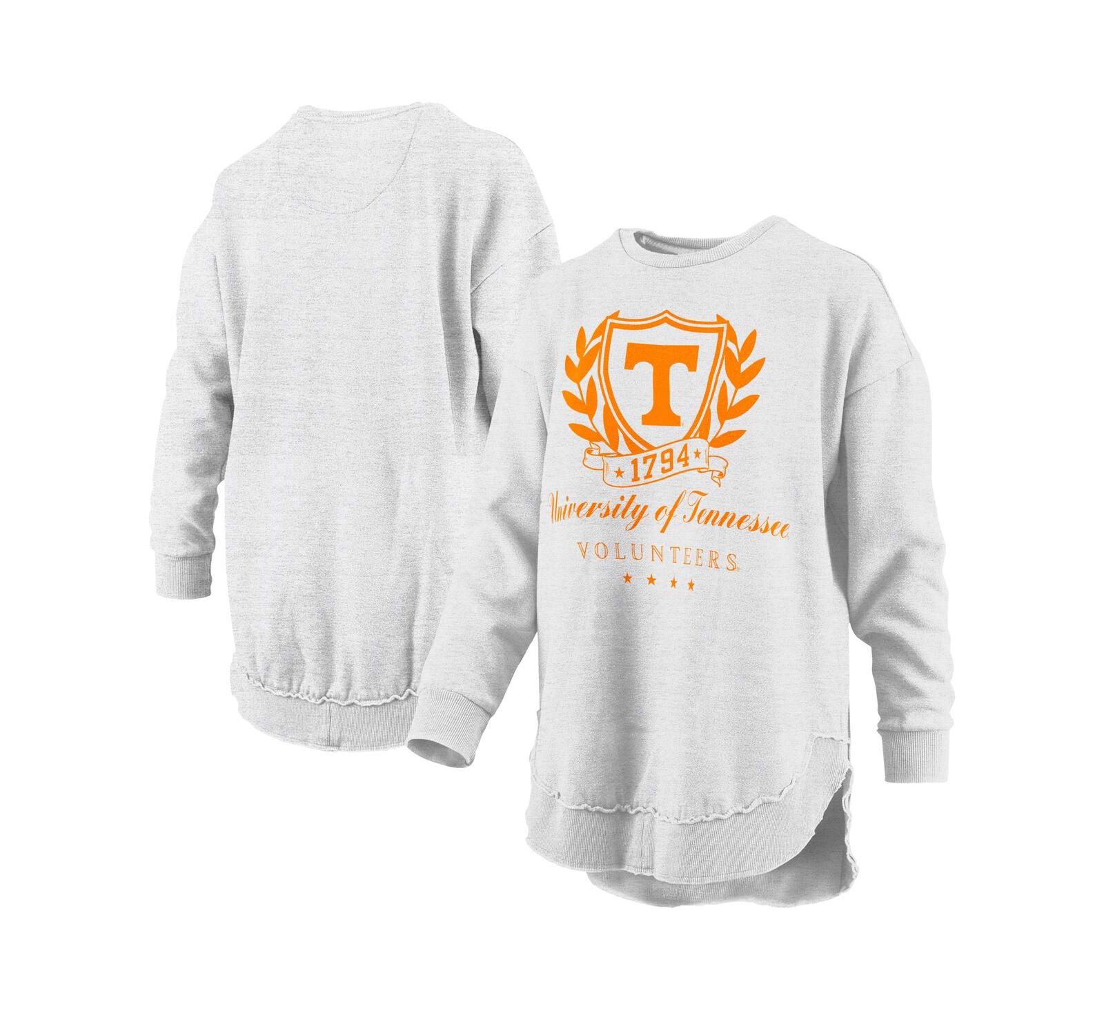 Pressbox Женский свитшот-пончо Heather Gray Tennessee Volunteers Field Day Mélange