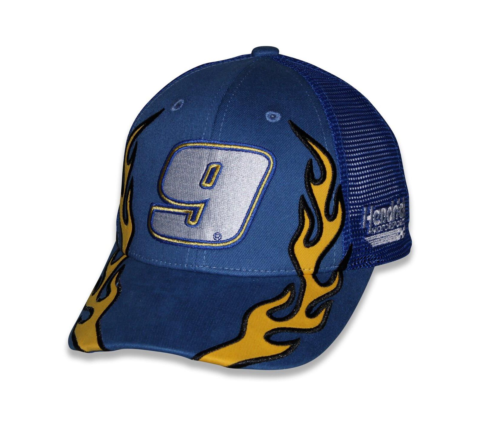 Кепка Checkered Flag Sports Blue Chase Elliott NAPA Flame Trucker Adjustable для мальчиков и девочек