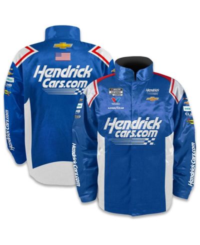 Мужская куртка Hendrick Motorsports Team Collection синяя нейлоновая куртка Kyle Larson Hendrickcars.com на кнопках