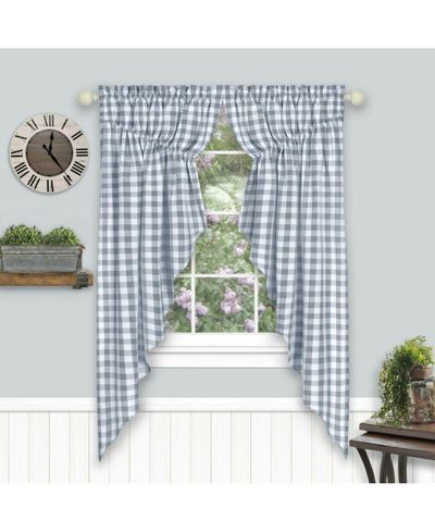 Парные шторы Kate Aurora Farmhouse Plaid Gingham Check