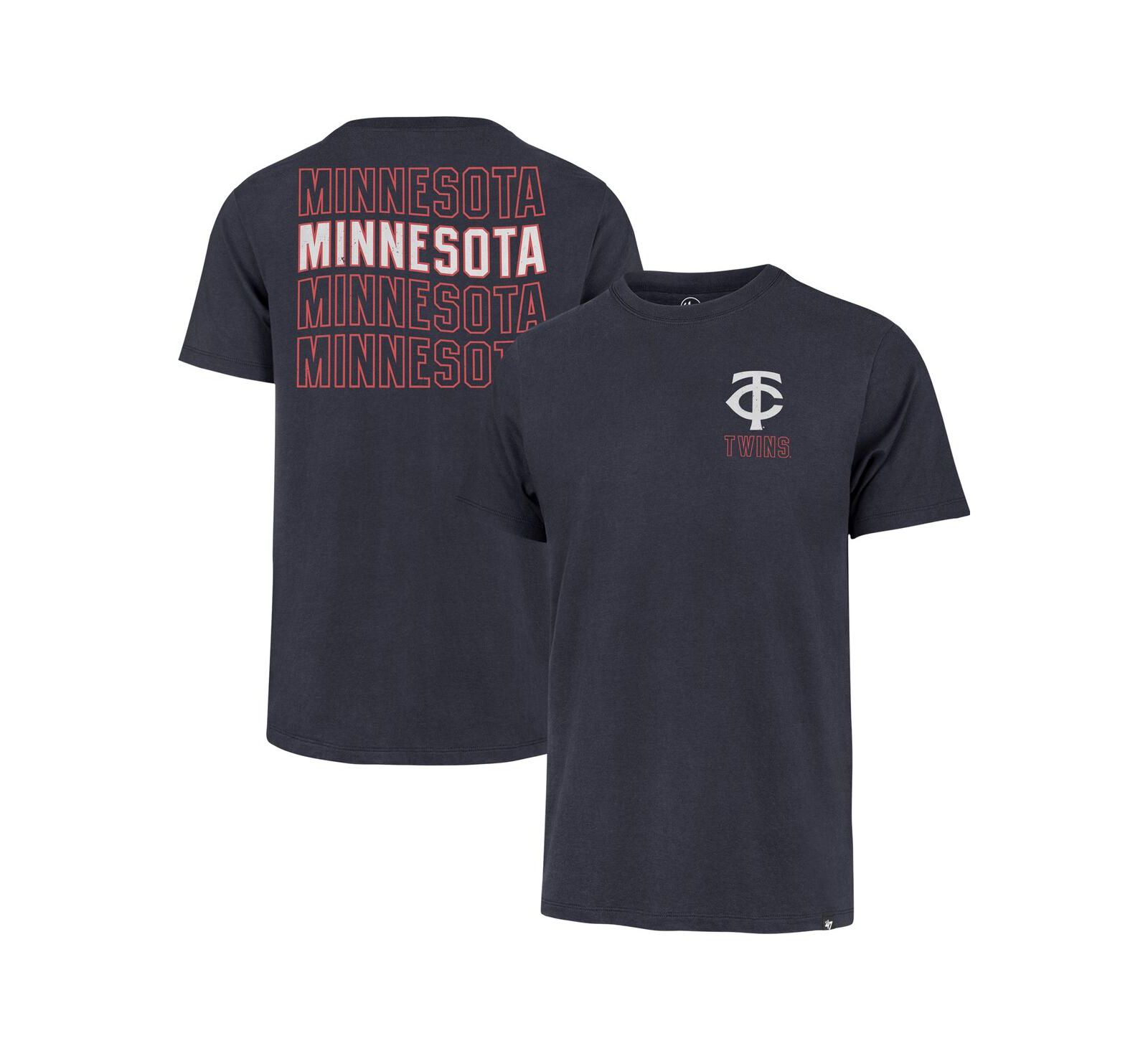 '47 Brand Men's Navy Minnesota Twins Hang Back Franklin T-Shirt