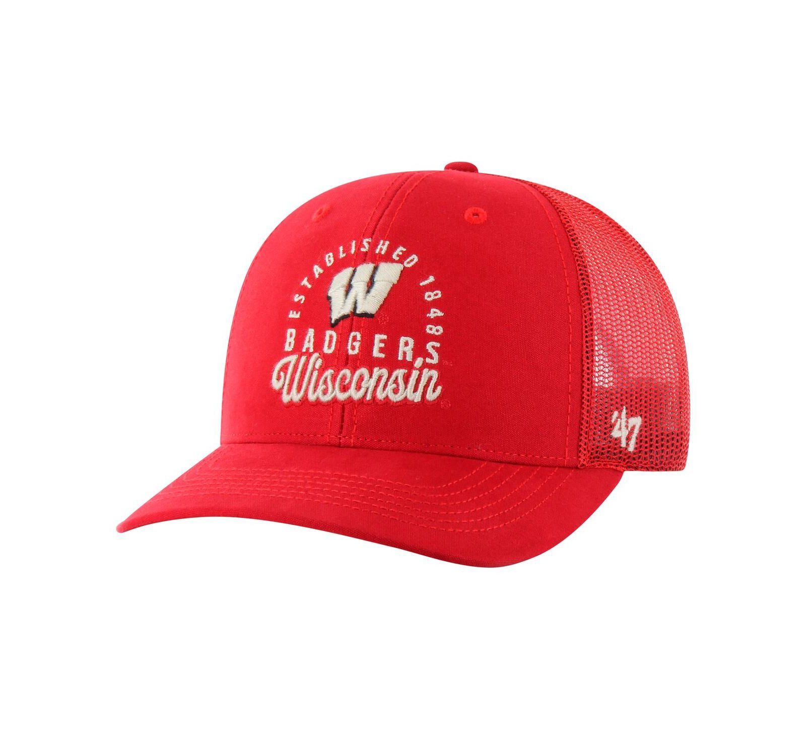 Мужская кепка '47 Brand Wisconsin Badgers Pitstop Trucker