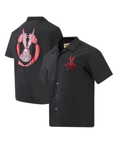 Мужская рубашка Freeze Max Black Looney Tunes Bugs Bunny Melted Skeleton Button-Up