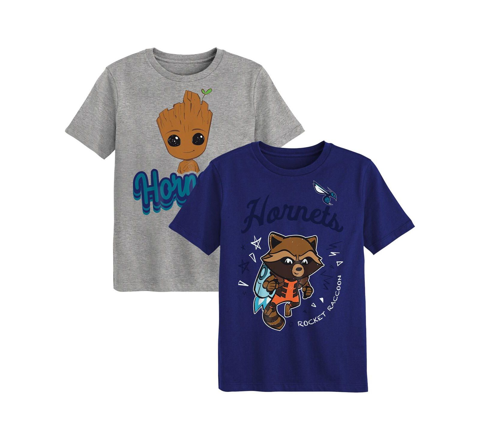 Детский набор из 2 футболок Outerstuff Charlotte Hornets Guardians Of The Galaxy