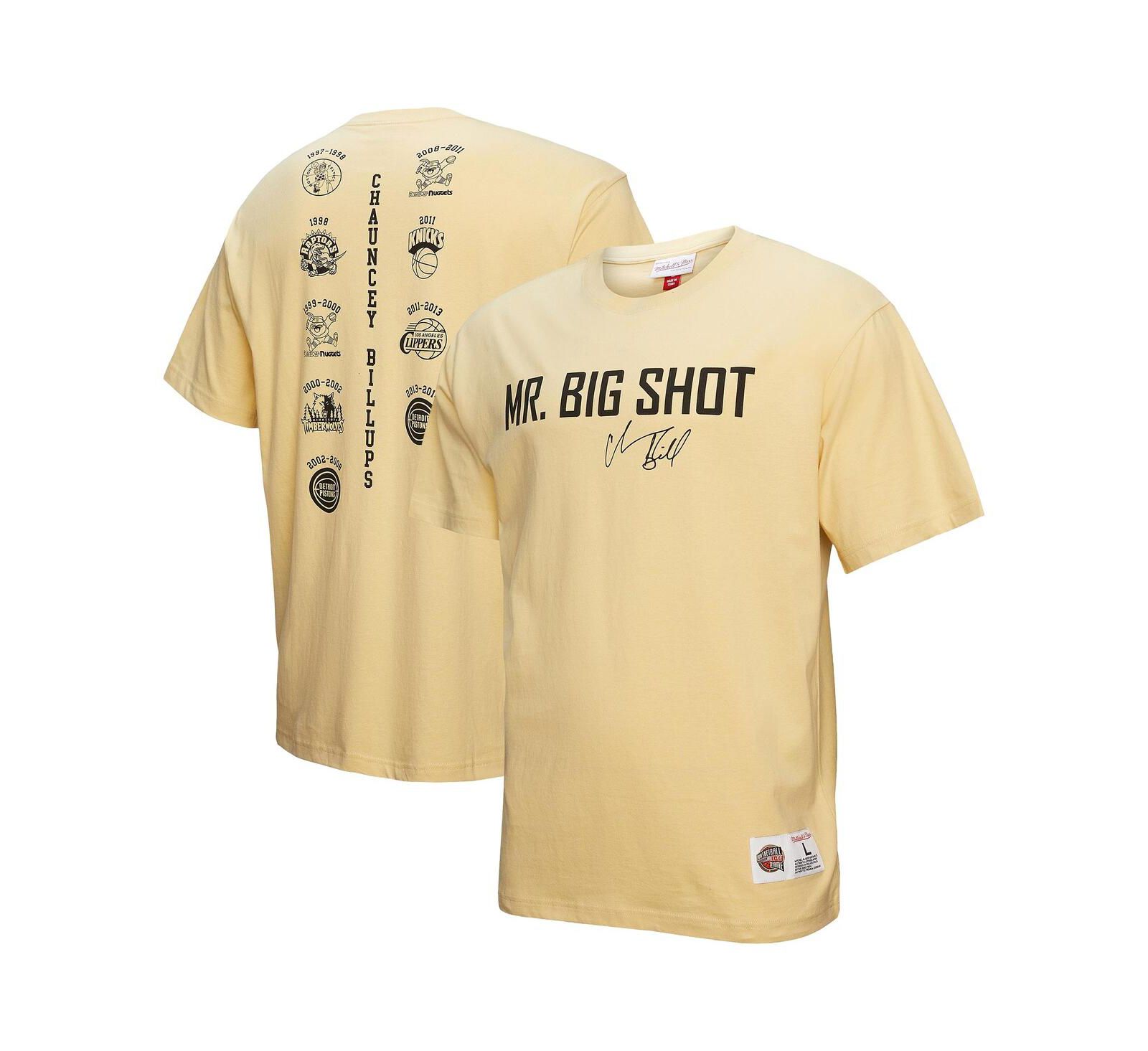 Mitchell & Ness Мужская футболка Detroit Pistons, Chauncey Billups, кремовая