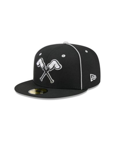New Era Men's Black Montgomery Biscuits Theme Nights 59FIFTY Fitted Hat
