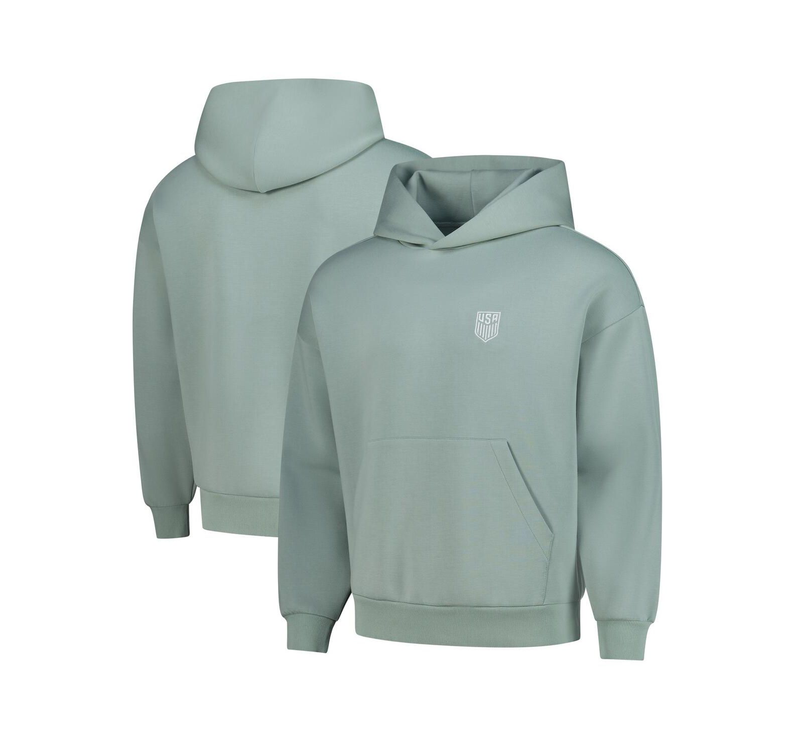 Levelwear Men's and Women's Green USMNT Luxe Signature Tri-Blend Pullover Hood