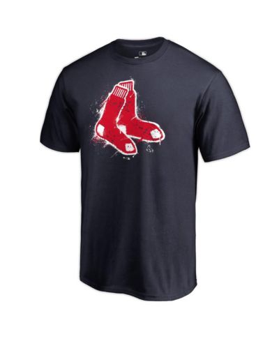 Fanatics Mto Label Men's Navy Boston Red Sox Splatter Logo T-Shirt