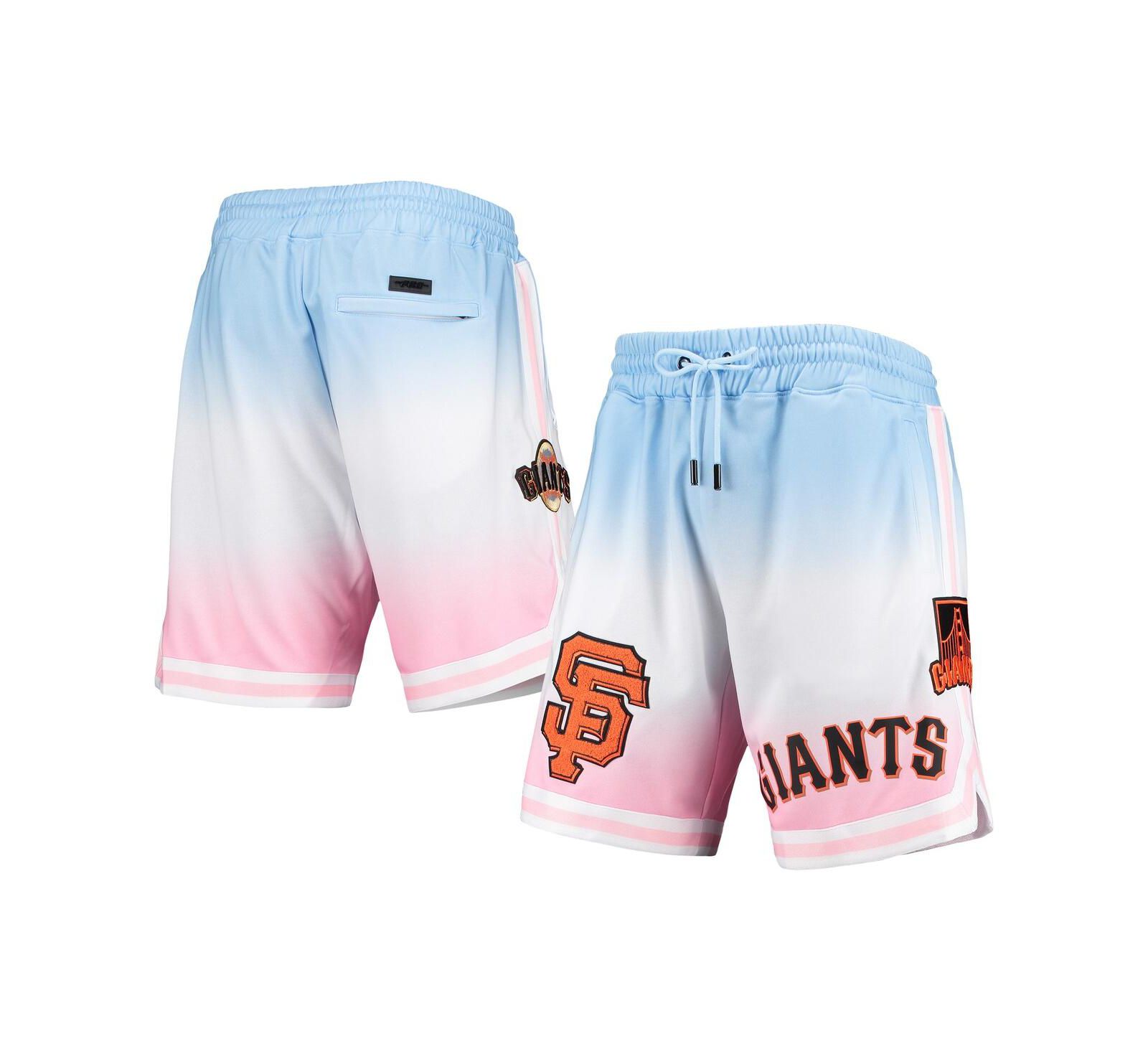 Pro Standard Men's Blue/Pink San Francisco Giants Team Logo Pro Ombre Shorts