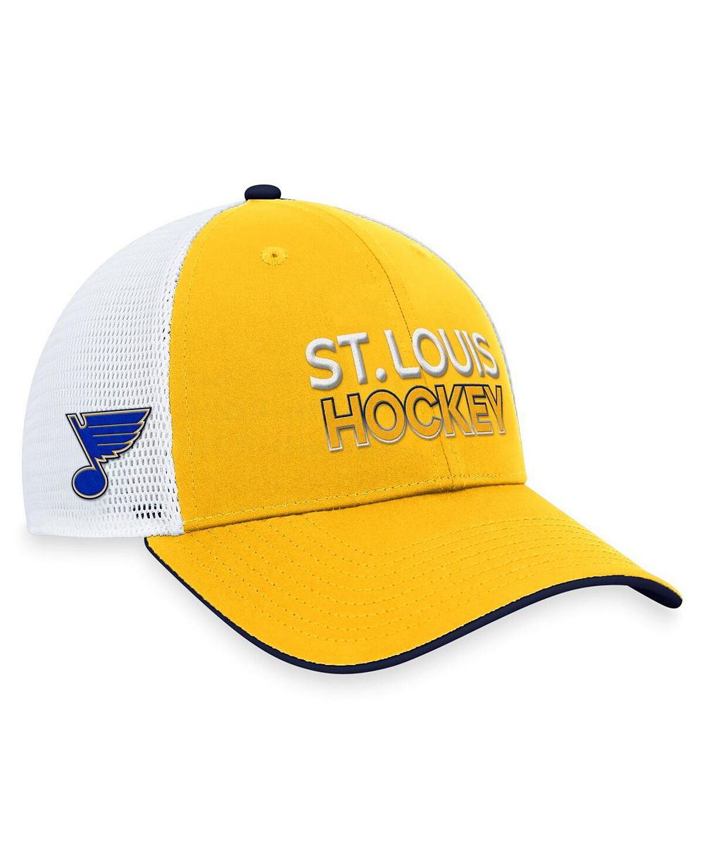 Мужская кепка Trucker Authentic Pro St. Louis Blues Gold от Fanatics