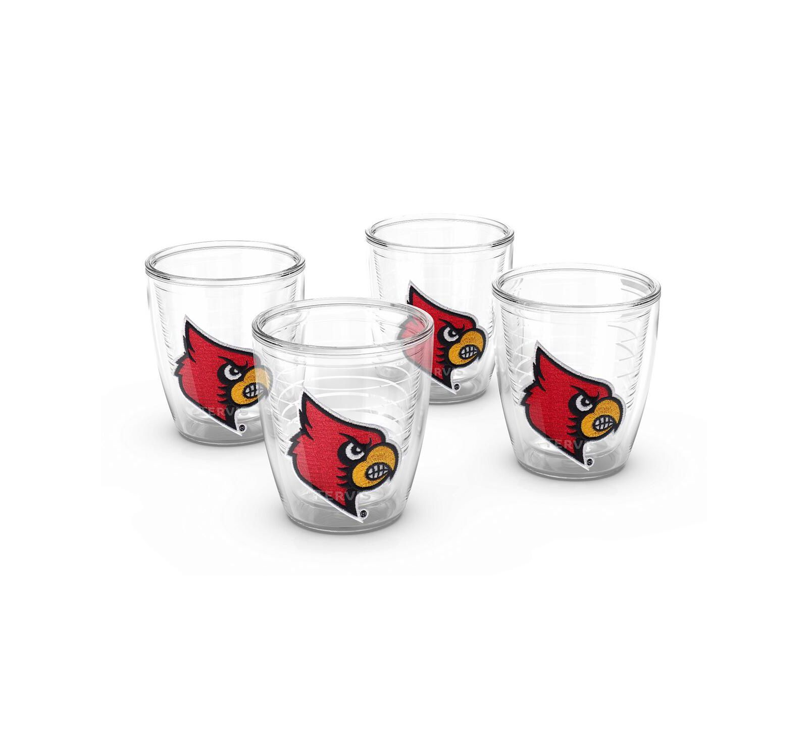 Набор стаканов Tervis Louisville Cardinals 4-Pack 12oz. Emblem
