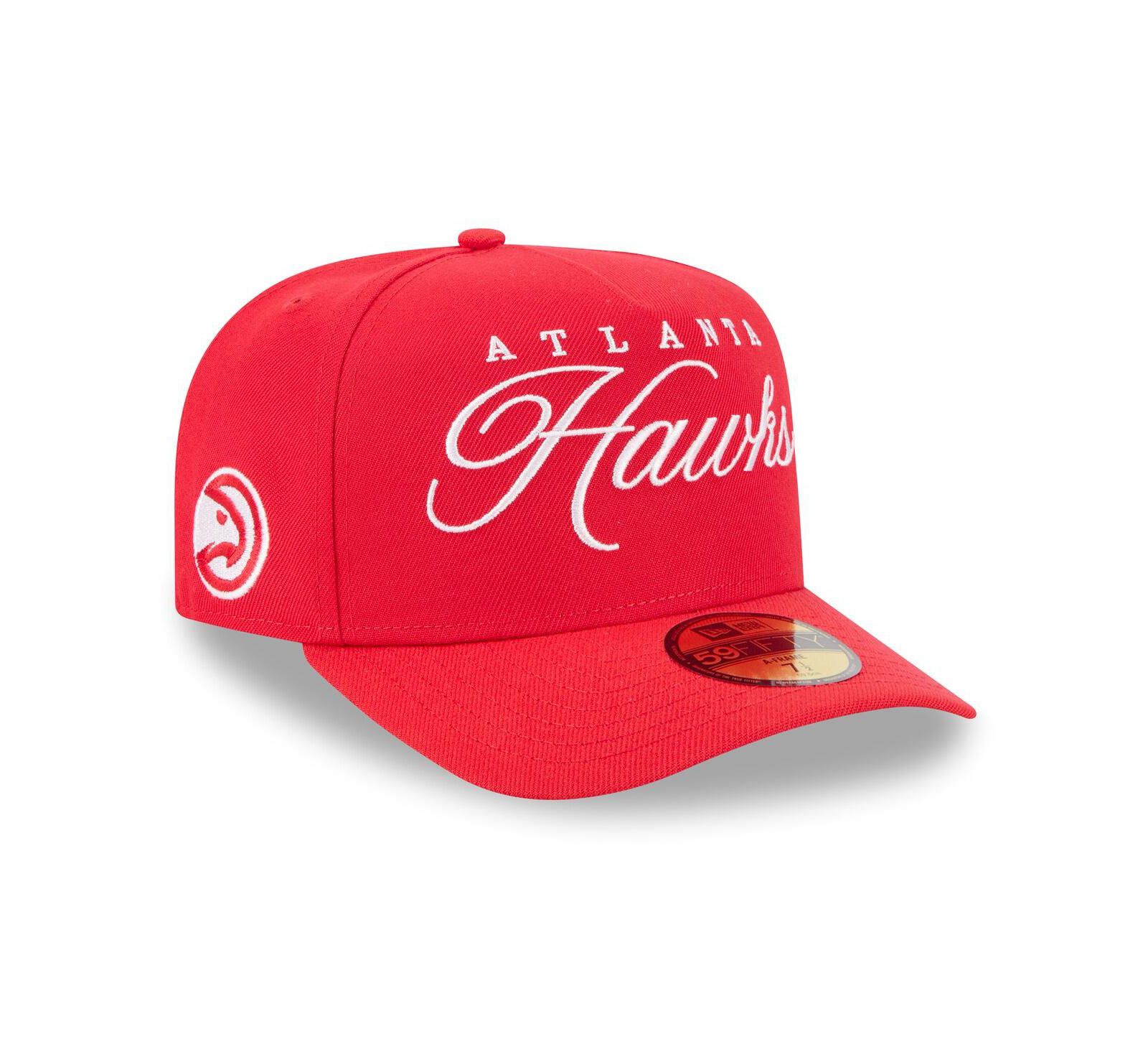 New Era Мужская кепка 59FIFTY A-Frame Atlanta Hawks Red 2025 NBA Draft