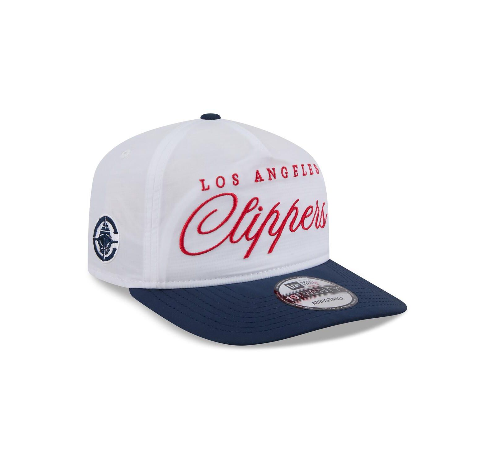 New Era Men's White/Navy LA Clippers 2025 NBA Draft On-Stage Nylon 19TWENTY Adjustable Hat