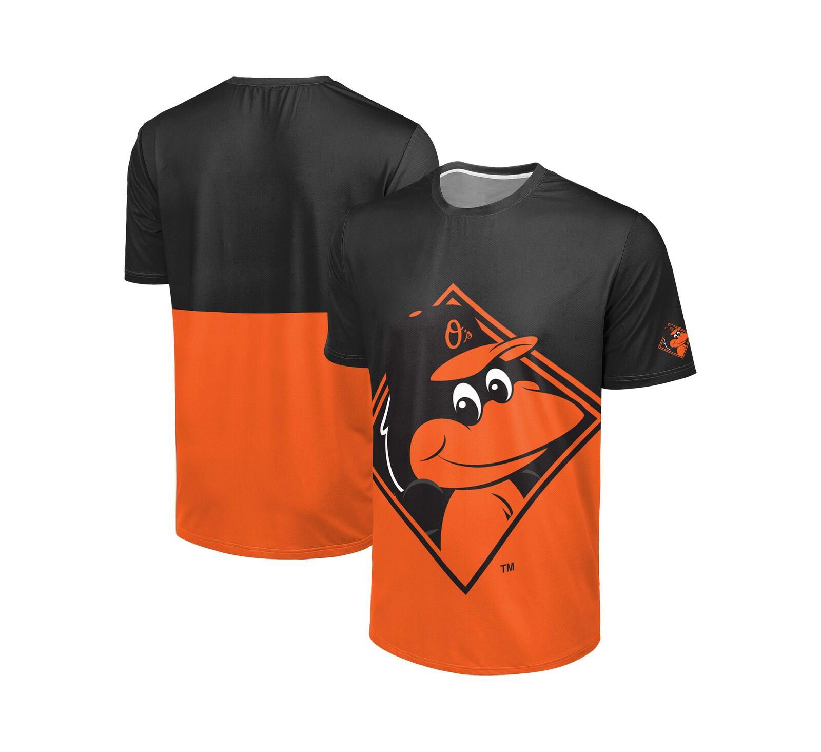 Мужская футболка FOCO Baltimore Orioles Big Logo Mascot Black/Orange