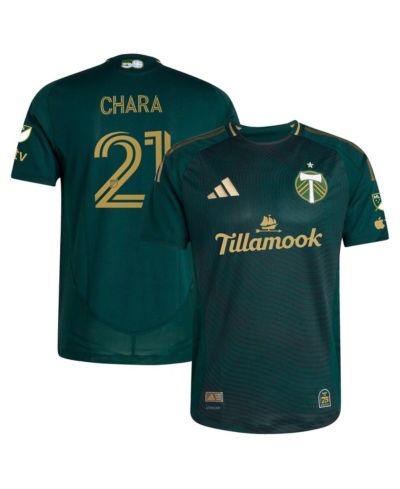 Мужская игровая джерси Adidas Diego Chara Green Portland Timbers 2025 Forever Green Gold