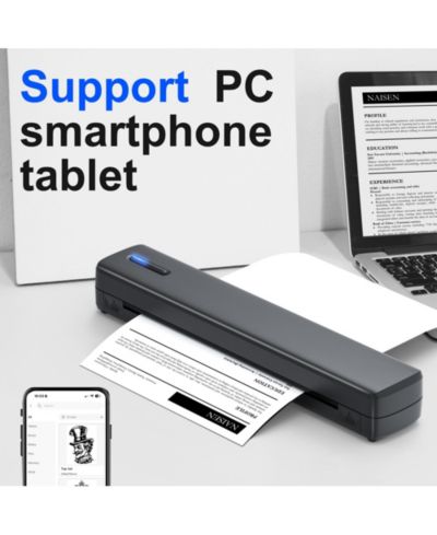 Портативный Bluetooth термопринтер SWIFINT D810-A, поддерживает печать 8.5"x11" для iOS/Android/Laptop
