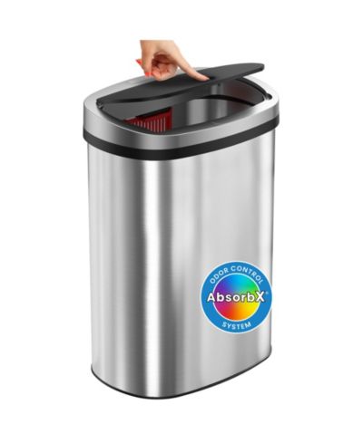 Кухонное мусорное ведро iTouchless 13 Gallon Composite Press Lid with AbsorbX