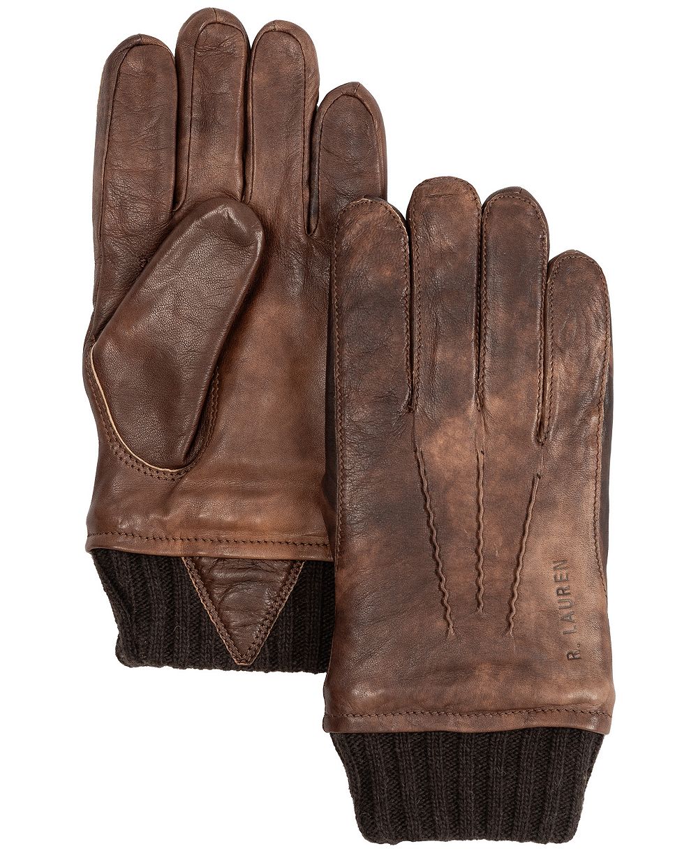 Polo Ralph Lauren Men's Knit Cuff Flight Gloves