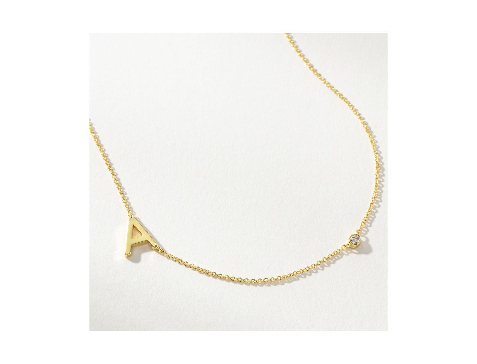 Uncommon James персонализированная подвеска-кулон с инициалом в 14k Gold-Plated