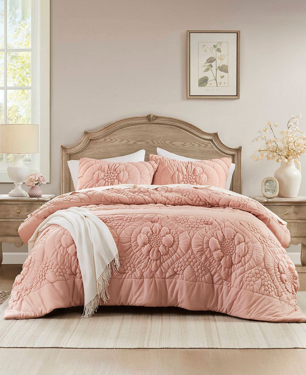 Madison Park Elise Floral 3-Pc. Comforter Set, Full/Queen