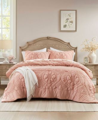 Madison Park Elise Floral 3-Pc. Comforter Set, Full/Queen