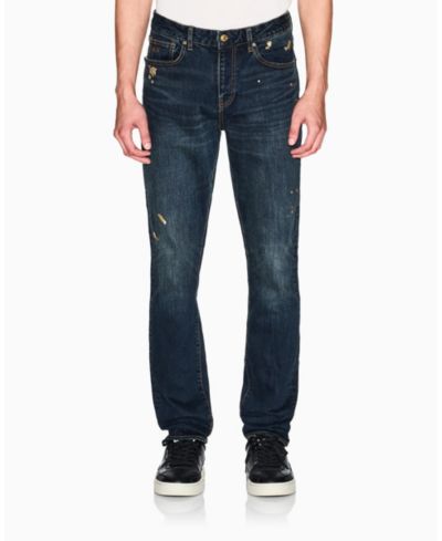 A|X Armani Exchange Мужские джинсы J14 Slim с золотыми брызгами