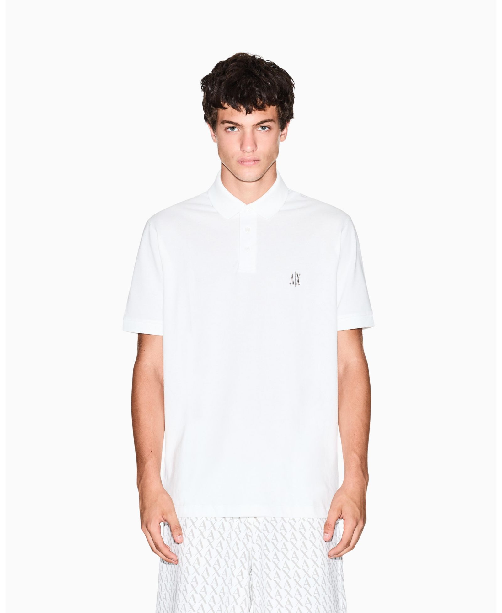 Мужская рубашка поло A|X Armani Exchange Icon Logo Pique