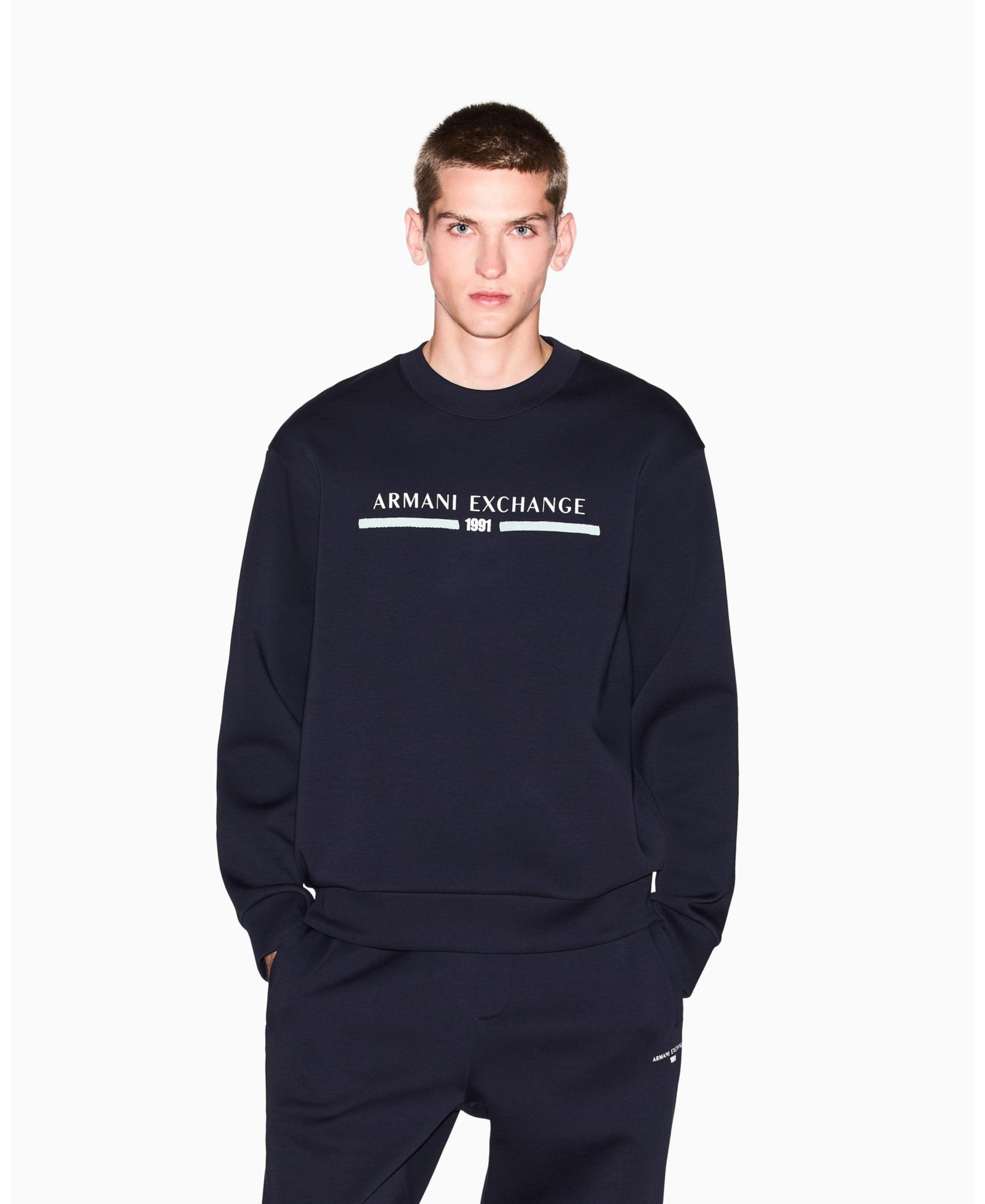 A|X Armani Exchange Мужской свитшот с графическим принтом