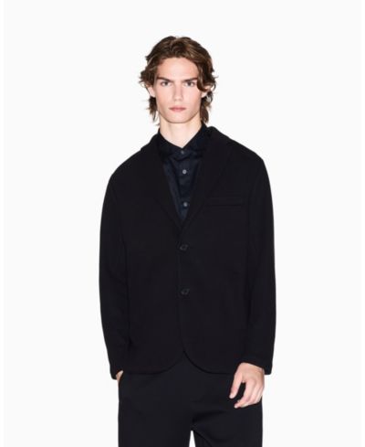 A|X Armani Exchange Men's Cozy Lab Pique Blazer