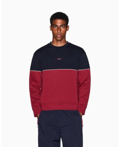 Мужской свитшот A|X Armani Exchange Color Block Embroidered Center Logo Crewneck