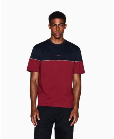 Мужская футболка A|X Armani Exchange Color Block с вышитым логотипом в центре