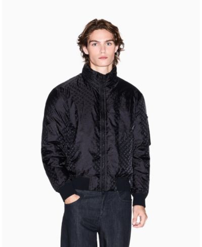 Куртка A|X Armani Exchange Men's Jacquard Allover Logo Hooded