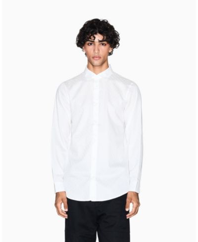 A|X Armani Exchange Men's Allover Logo Jacquard Woven Shirt