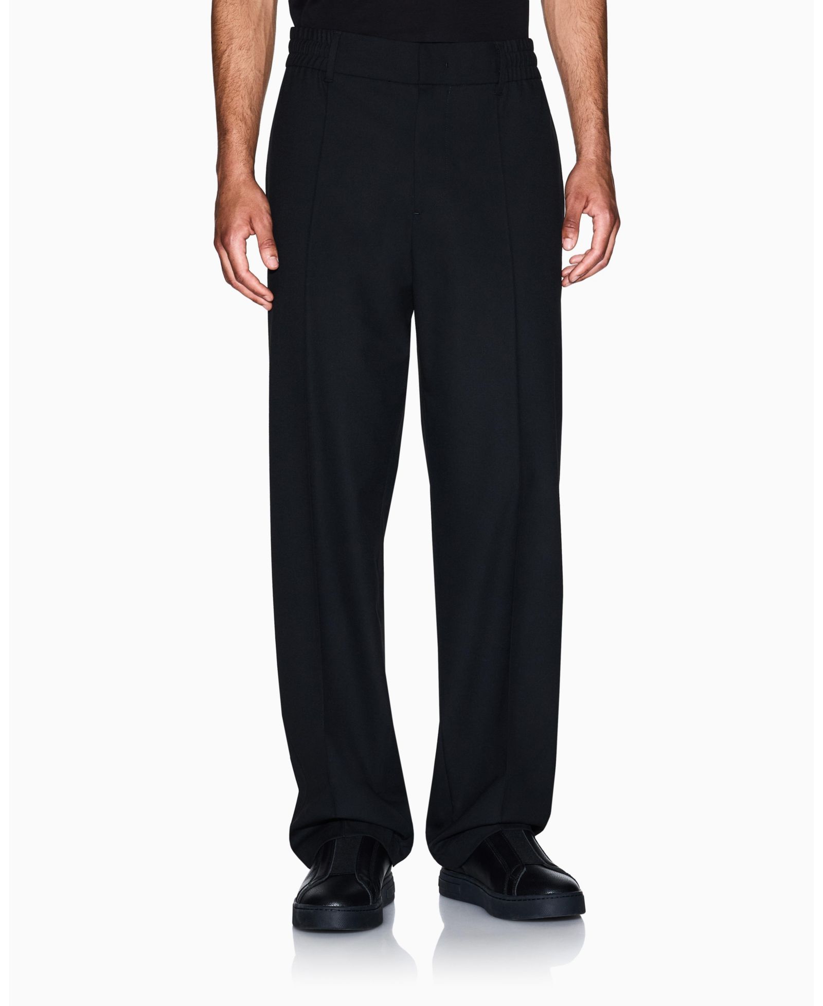 A|X Armani Exchange Men's Night Lab Stretch Wool Blend Pants