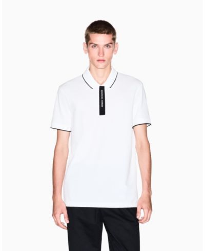 Мужская рубашка поло A|X Armani Exchange с логотипом Grosgrain