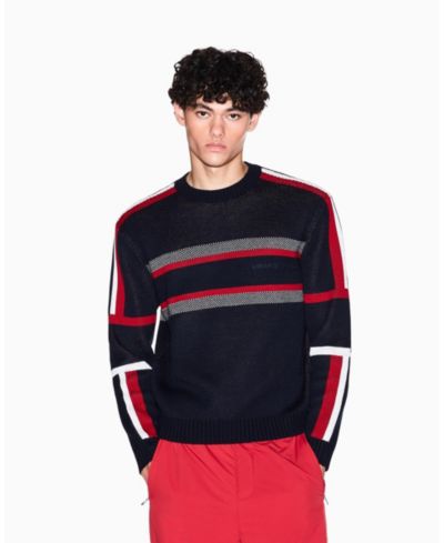 A|X Armani Exchange Мужской джемпер с цветными вставками