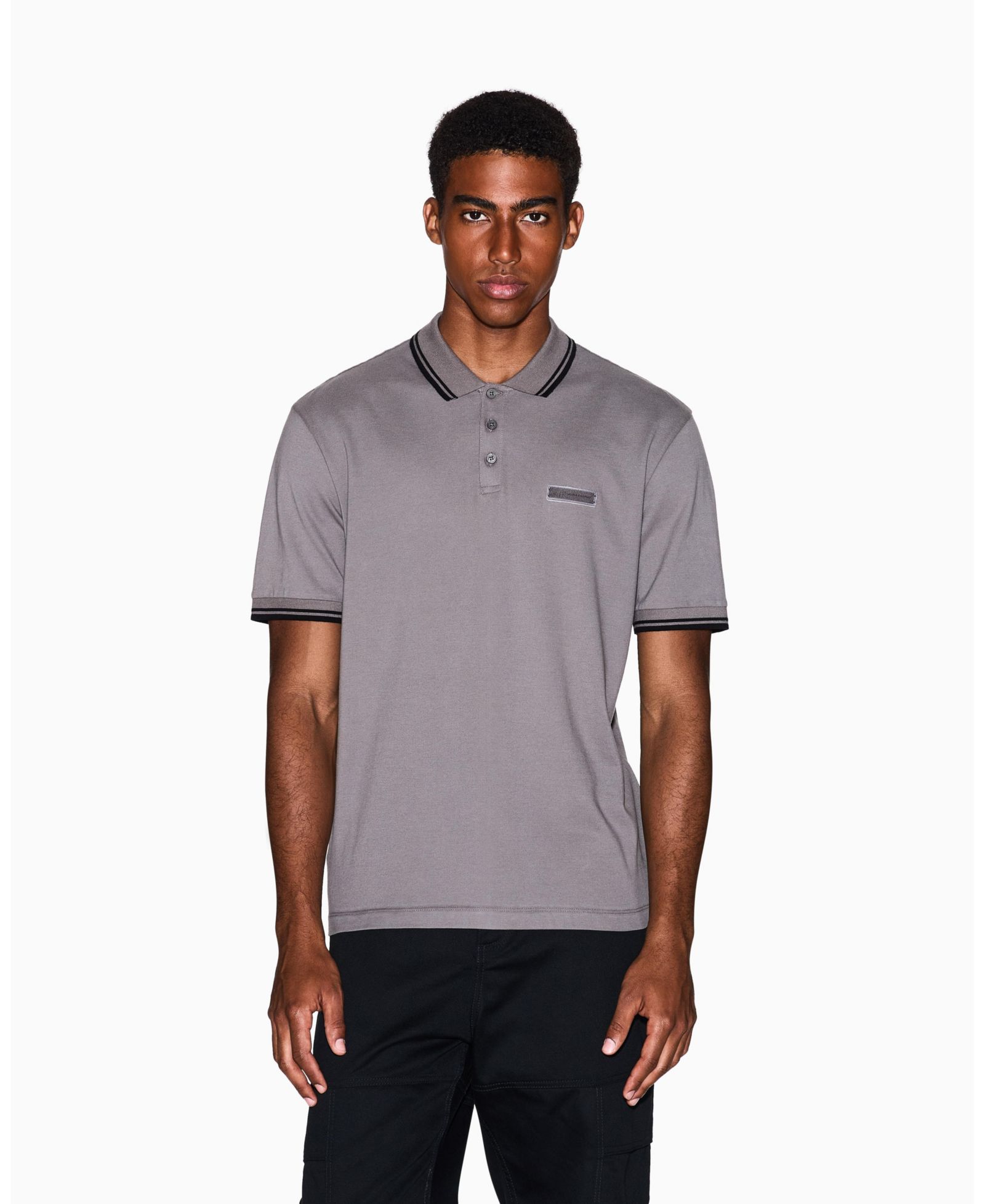 Поло Tommy Hilfiger A|X Armani Exchange Men's Cozy Lab Pique Collar Tipping