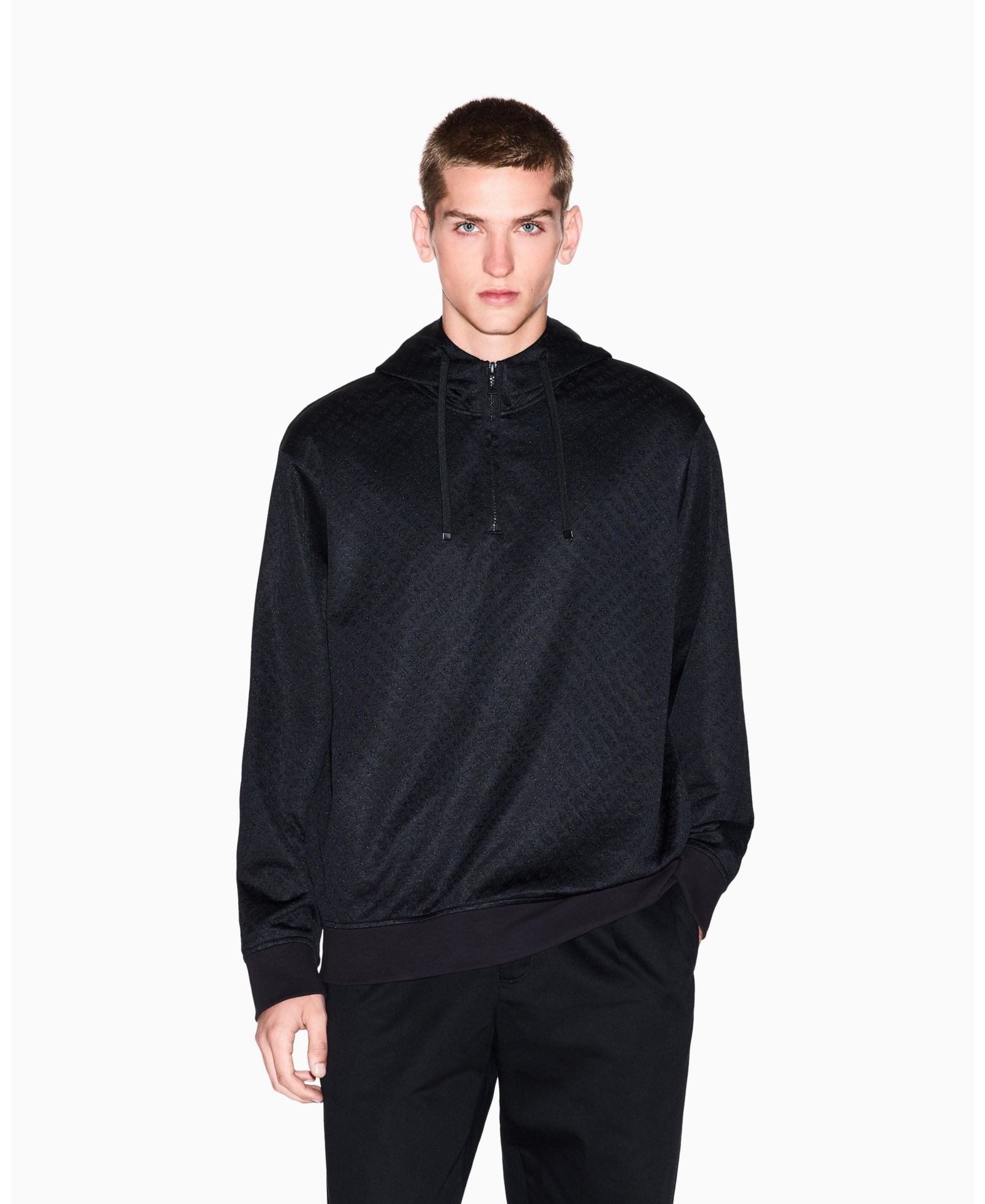 Худи A|X Armani Exchange Men's Jacquard Allover Logo