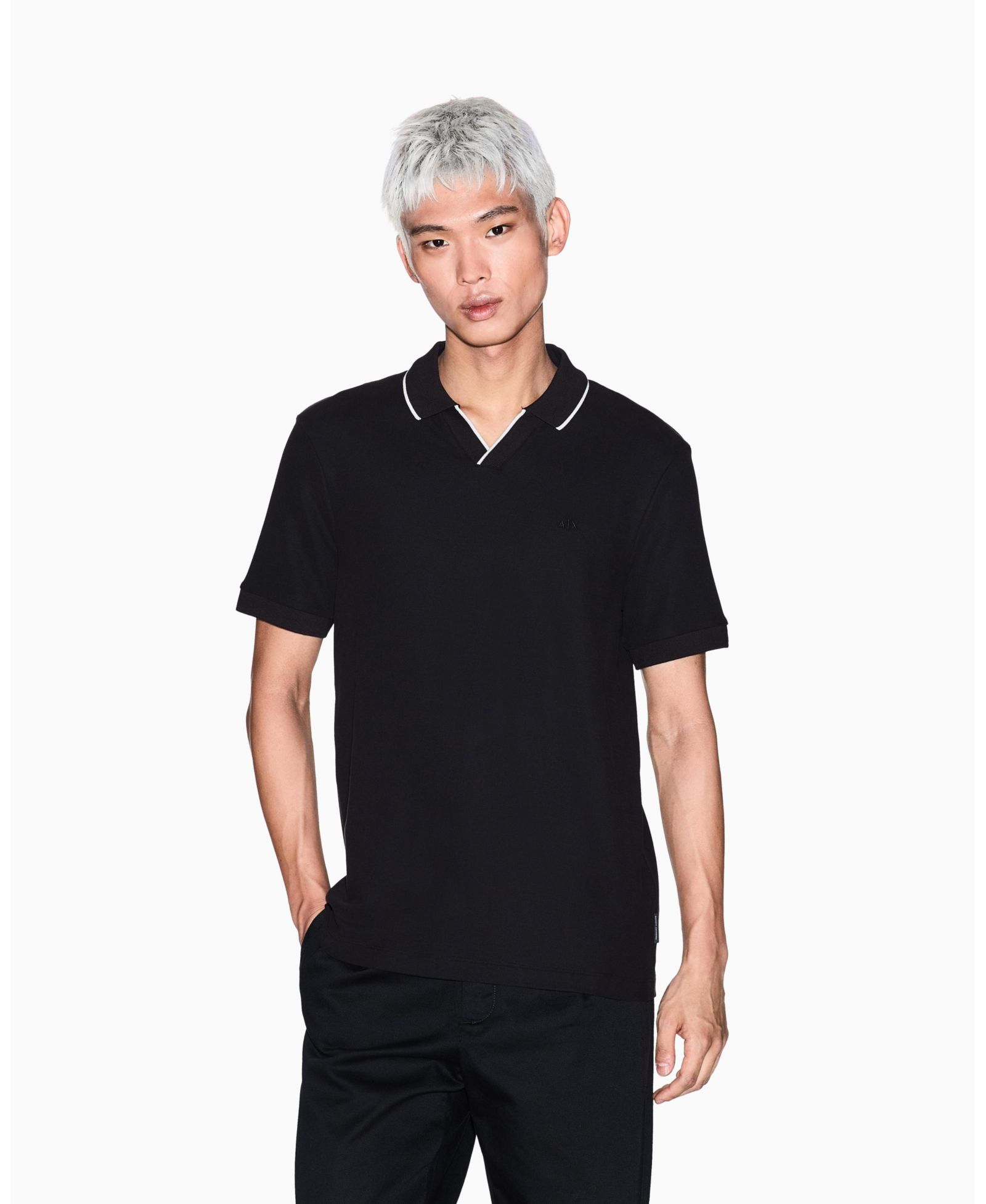 A|X Armani Exchange Мужская рубашка поло Johnny Collar Pique