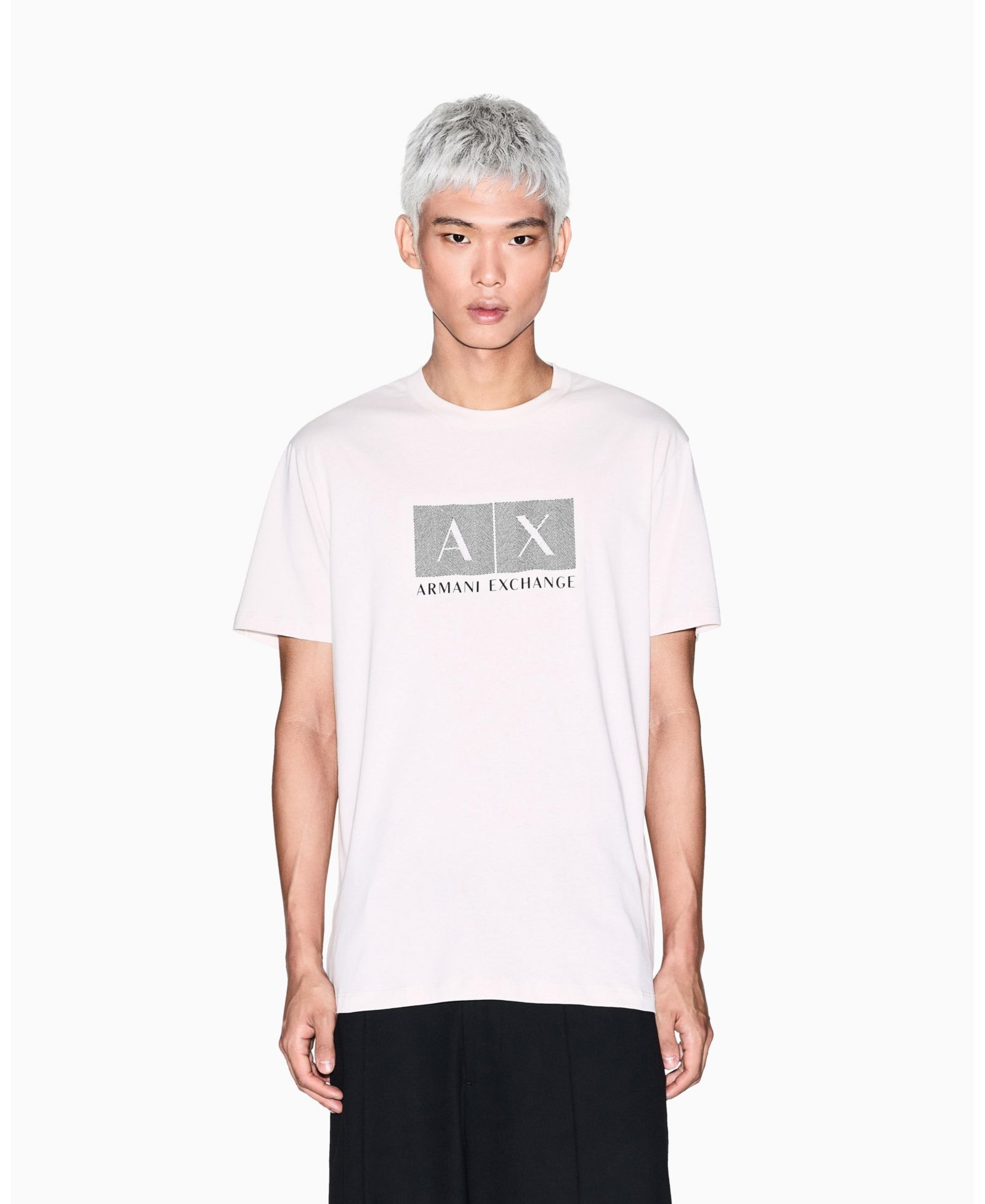 A|X Armani Exchange Мужская футболка Textured Grid Box
