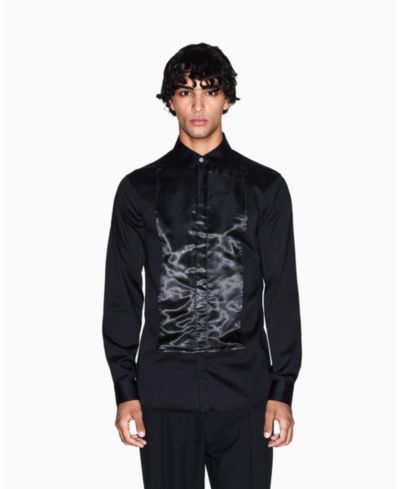 A|X Armani Exchange Мужская сатиновая рубашка Night Lab Woven