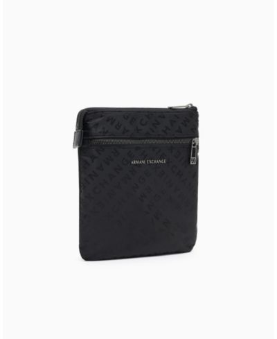 A|X Armani Exchange Мужская сумка через плечо из атласного жаккарда с логотипом