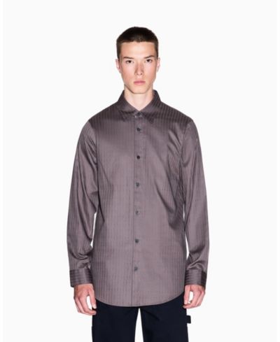 Мужская рубашка A|X Armani Exchange Cotton Jacquard Wording Graphic