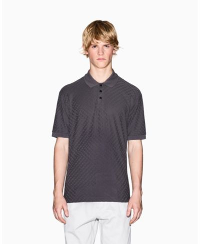 A|X Armani Exchange поло Shirt Mercerized Cotton Jacquard Logo, Мужской