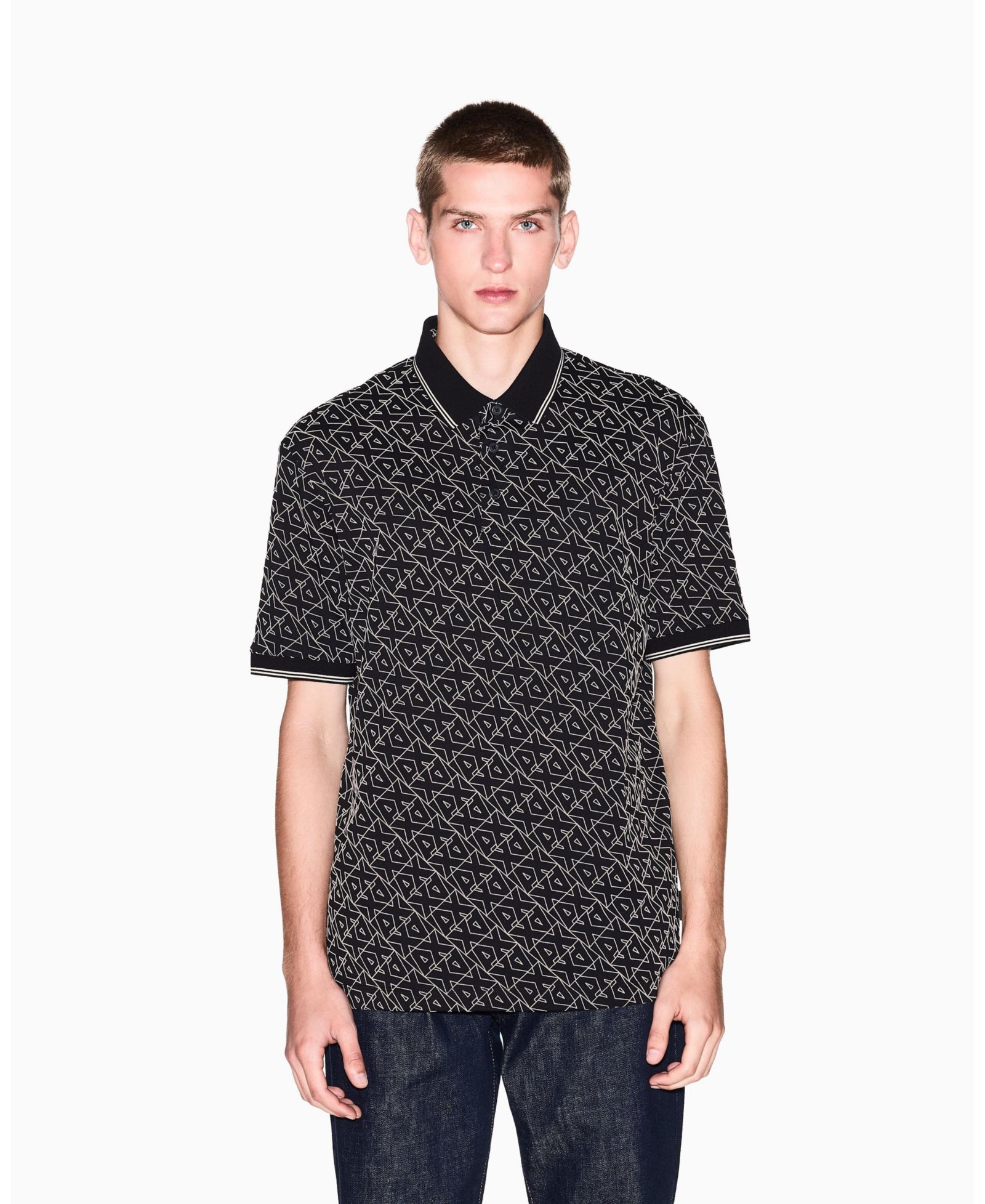 A|X Armani Exchange Мужская рубашка поло с логотипом
